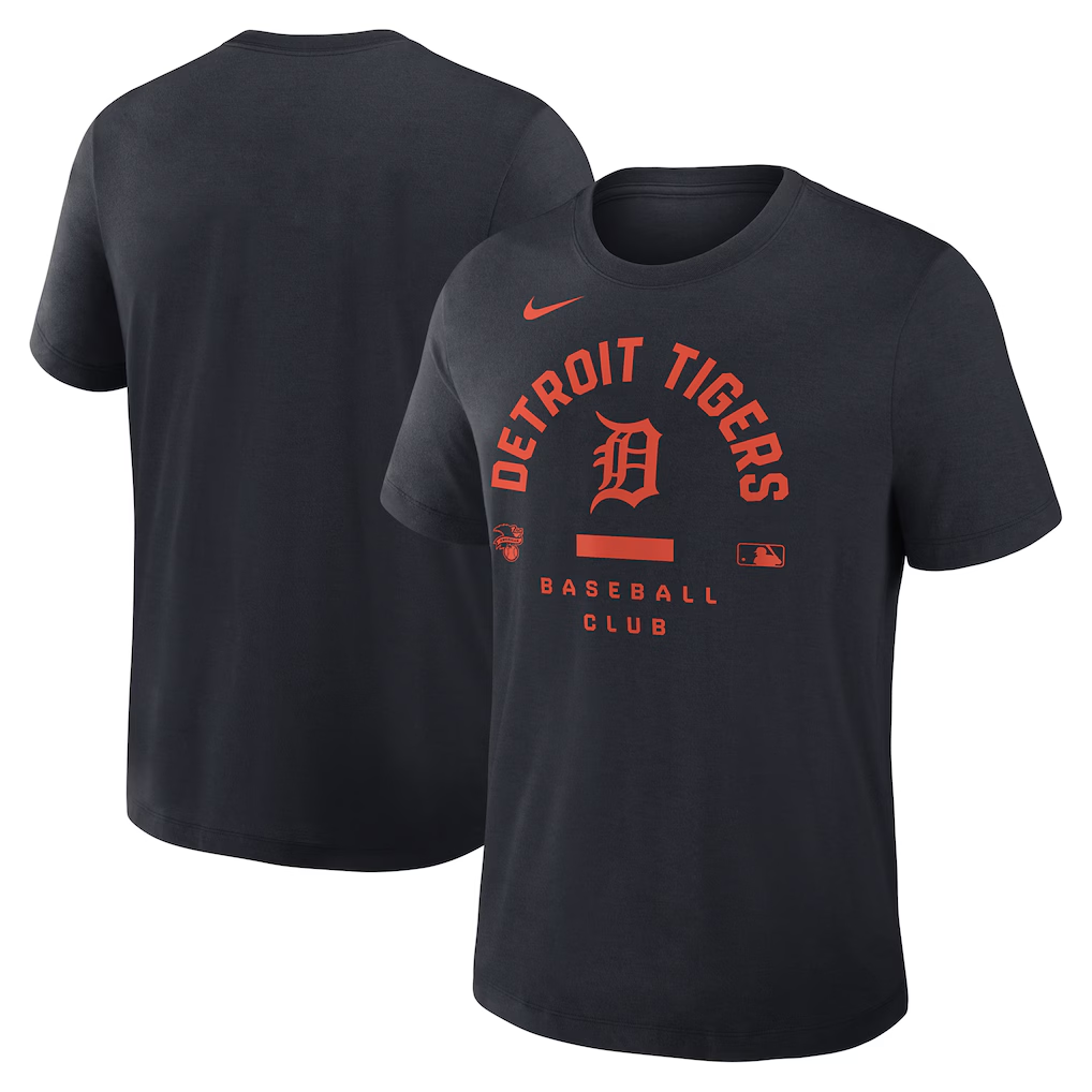 Men's Detroit Tigers Black Collection Early Work Tri-Blend Dri-FIT T-Shirt Men's Detroit Tigers Black Collection Early Work Tri-Blend Dri-FIT T-Shirt